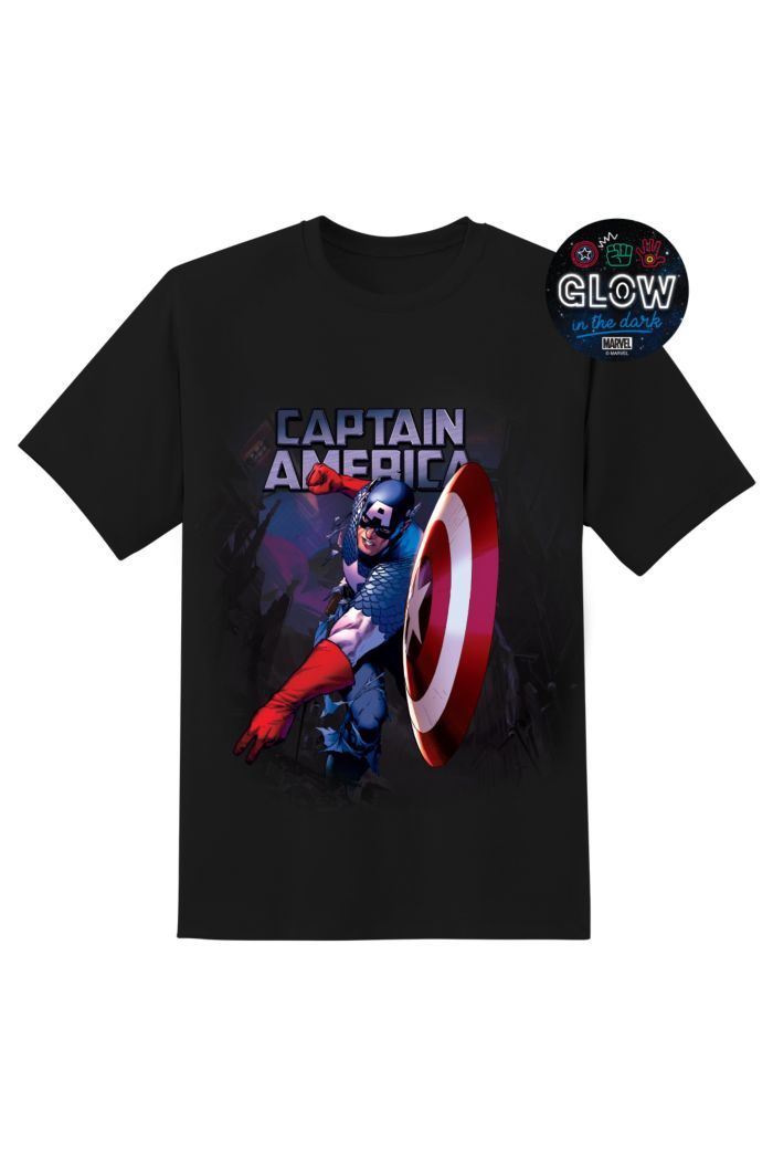 MARVEL CAPTAIN AMERICA THROW T-SHIRT