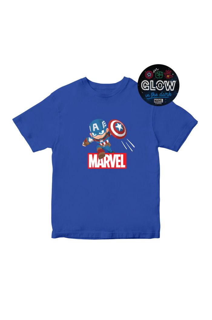 MARVEL GURI HIRU CAPTAIN AMERICA GLOW T-SHIRT - KIDS