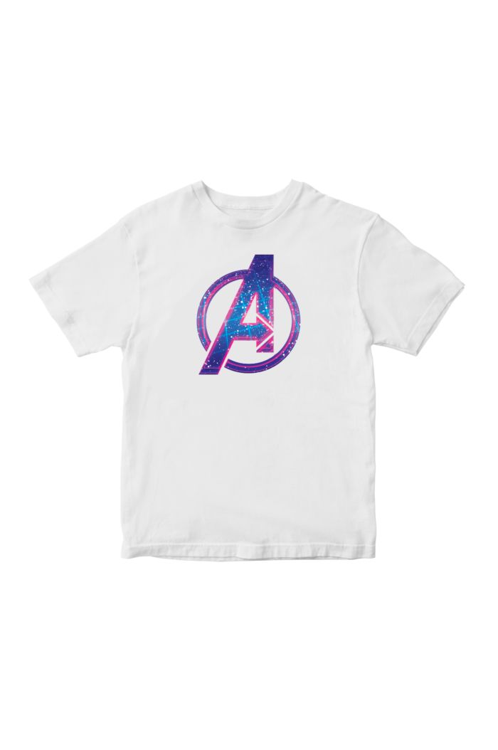 MARVEL A LOGO HOLOGRAM T-SHIRT - KIDS