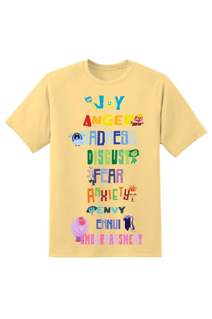 INSIDE OUT 2 INSIDE OUT EMOTIONS T-SHIRT