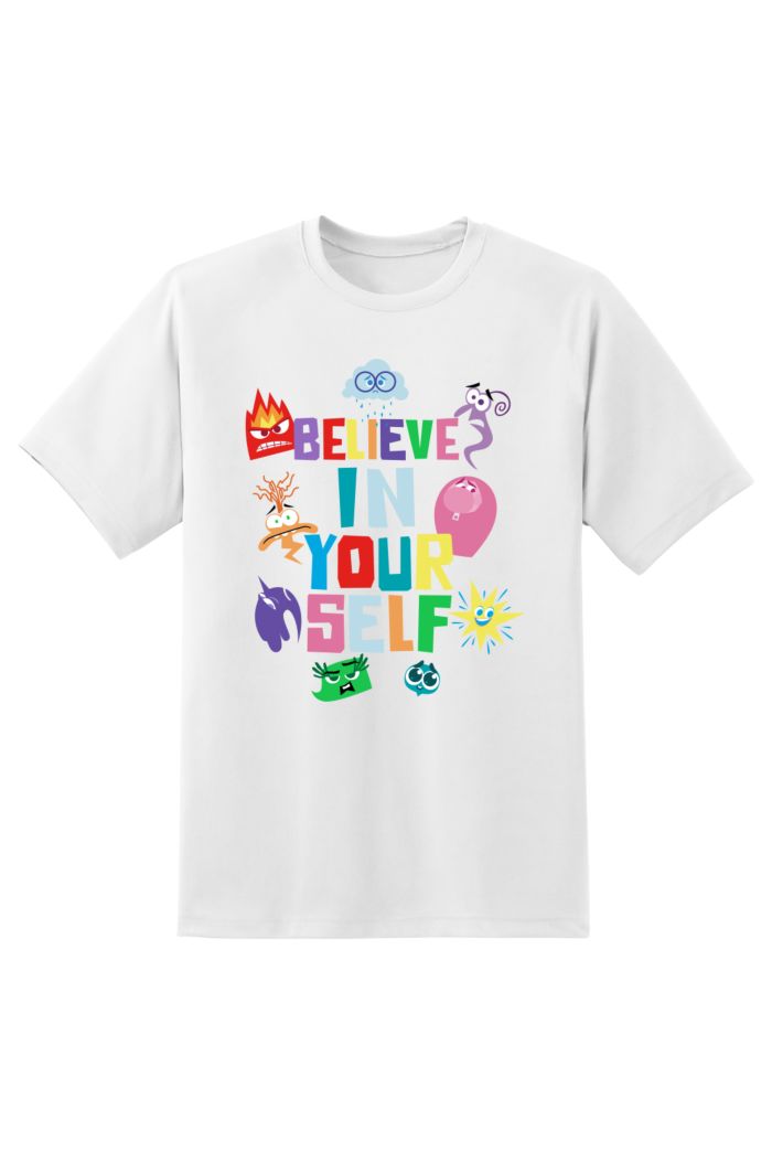 INSIDE OUT 2 BELIEVE IN  YOURSELF  T-SHIRT WHITE XS