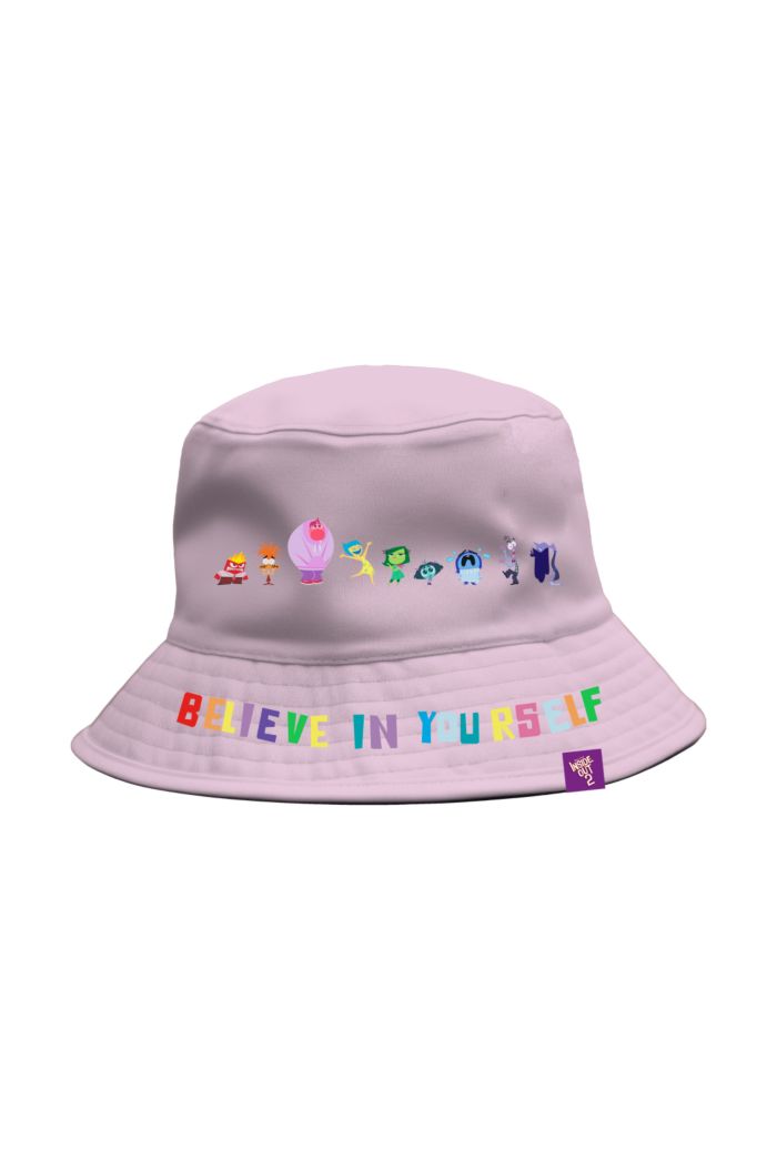 INSIDE OUT 2 BELIEVE IN  YOURSELF REVERSIBLE BUCKET HAT - ADULT