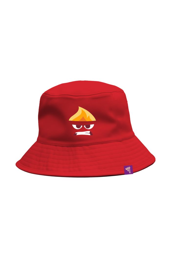 INSIDE OUT 2 ANGER REVERSIBLE BUCKET HAT - ADULT