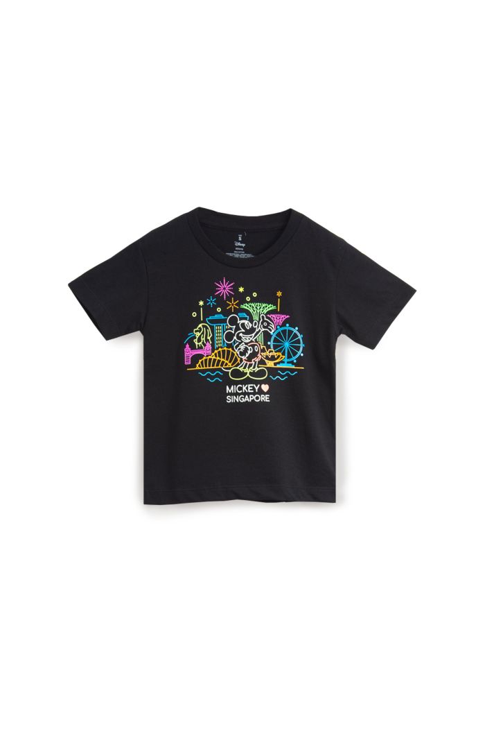 MICKEY LOVE SG GLOW NEON LANDMARKS GLOW T-SHIRT - KIDS