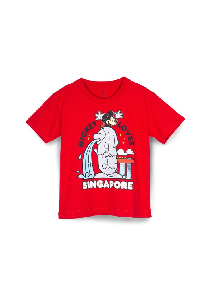 MICKEY LOVE SG MERLION T-SHIRT - KIDS