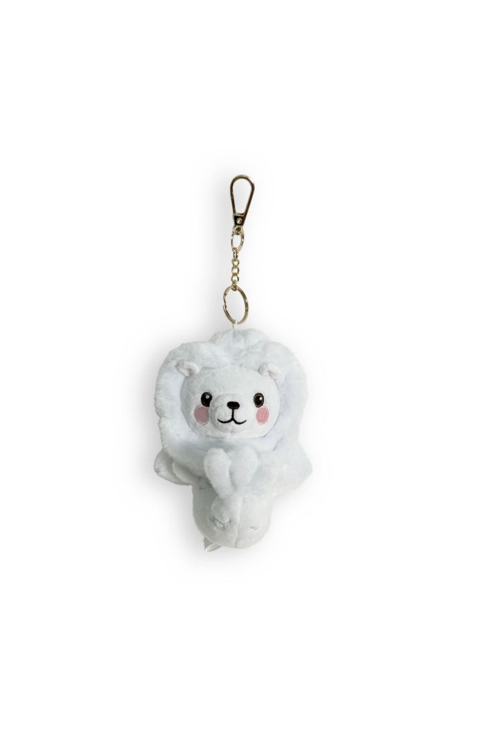 MR MERLION 4.5 MERLION PLUSH KEYCHAIN - WHITE