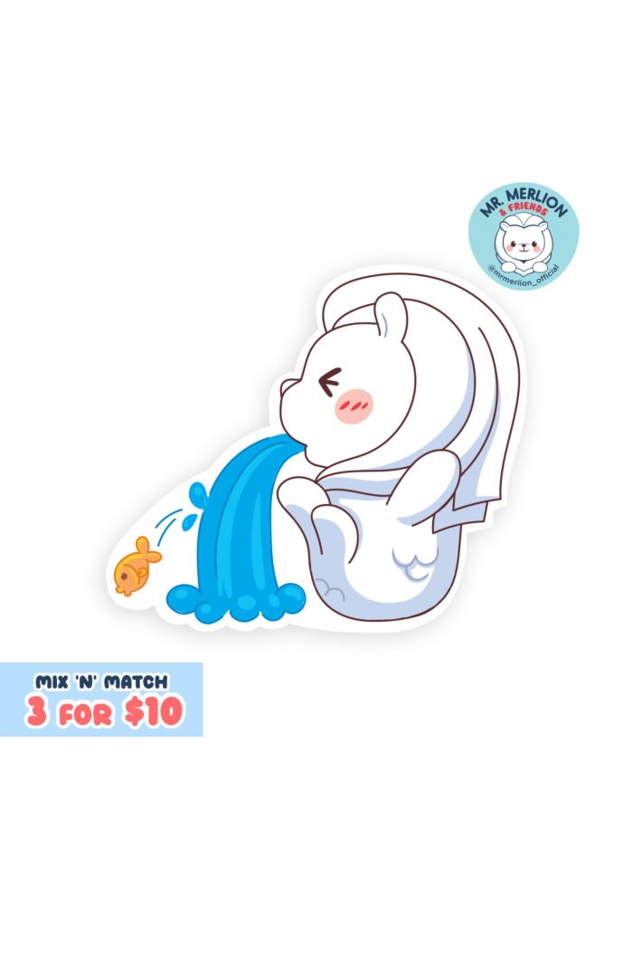 MR MERLION SPROUT WATER STICKER