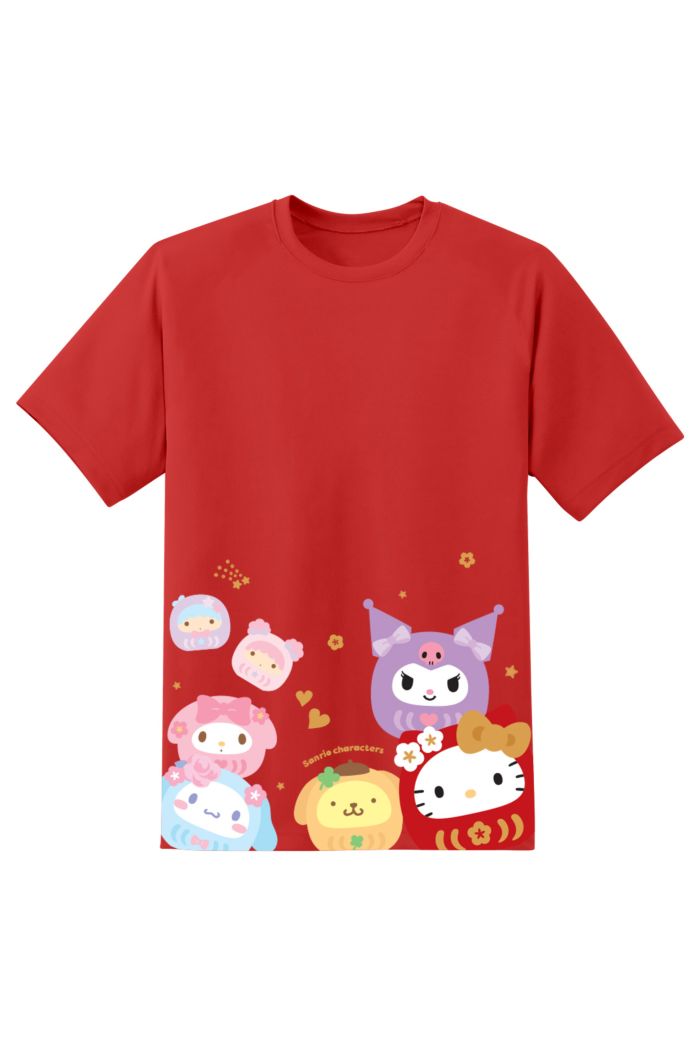 SANRIO MX DARUMA FAMILY T-SHIRT