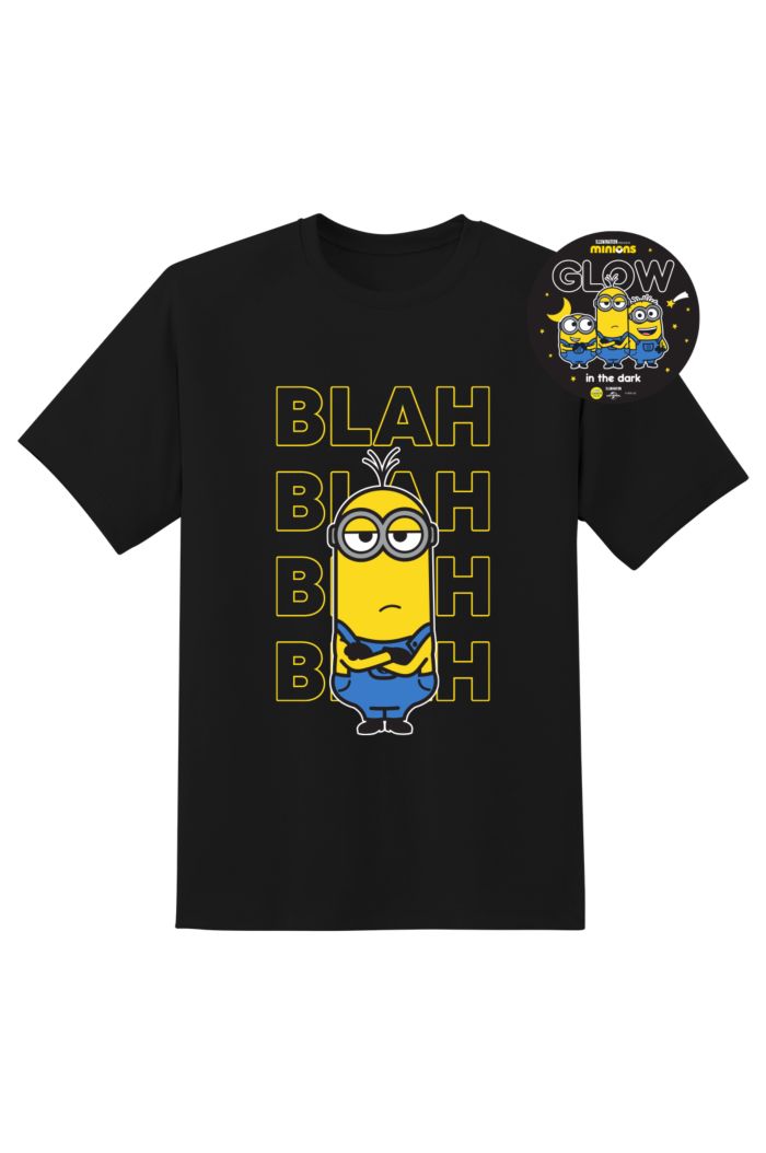 MINIONS BLAH BLAH GLOW T-SHIRT