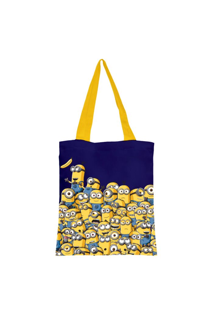 MINIONS MINIONS PYRAMID CANVAS TOTE BAG