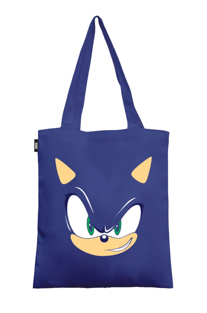 SONIC BIG FACE CANVAS TOTE BAG