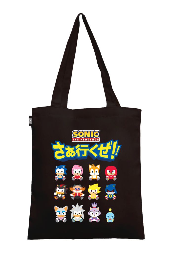 SONIC NIHON CUTE ALL CAST CANVAS TOTE BAG