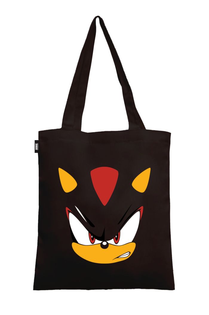 SONIC SHADOW BIG FACE CANVAS TOTE BAG